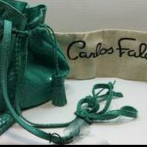 Carlos Falchi Draw String Crossover Purse- New wit